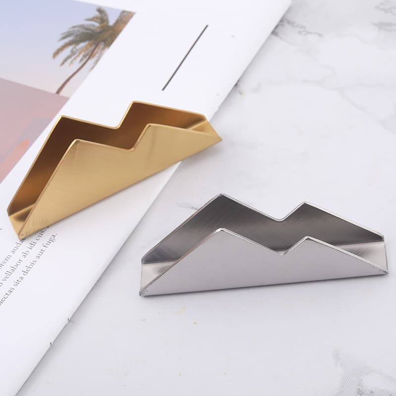 Hill-Themed Personalized Creative Storage Box, Stainless Steel Card Stand, Desktop Card Case Manufacturer Wholesale