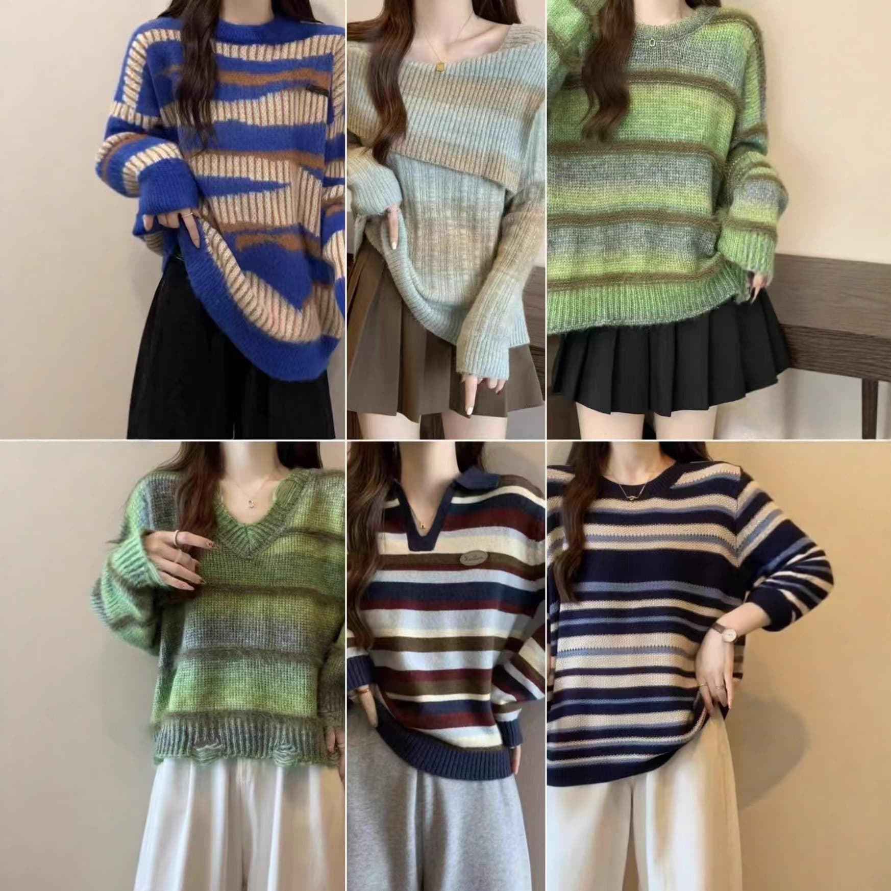 2025 Women's Sweater Mixed Styles and Colors for Street Stalls and Physical Stores, Factory Direct Wholesale Source