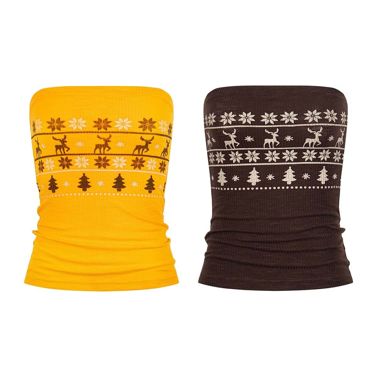 UNBDNS Design Heavyweight Recommended Floral Geometric Print Wrap Vest Top for Women Summer Sexy Strapless Tube Top Trend