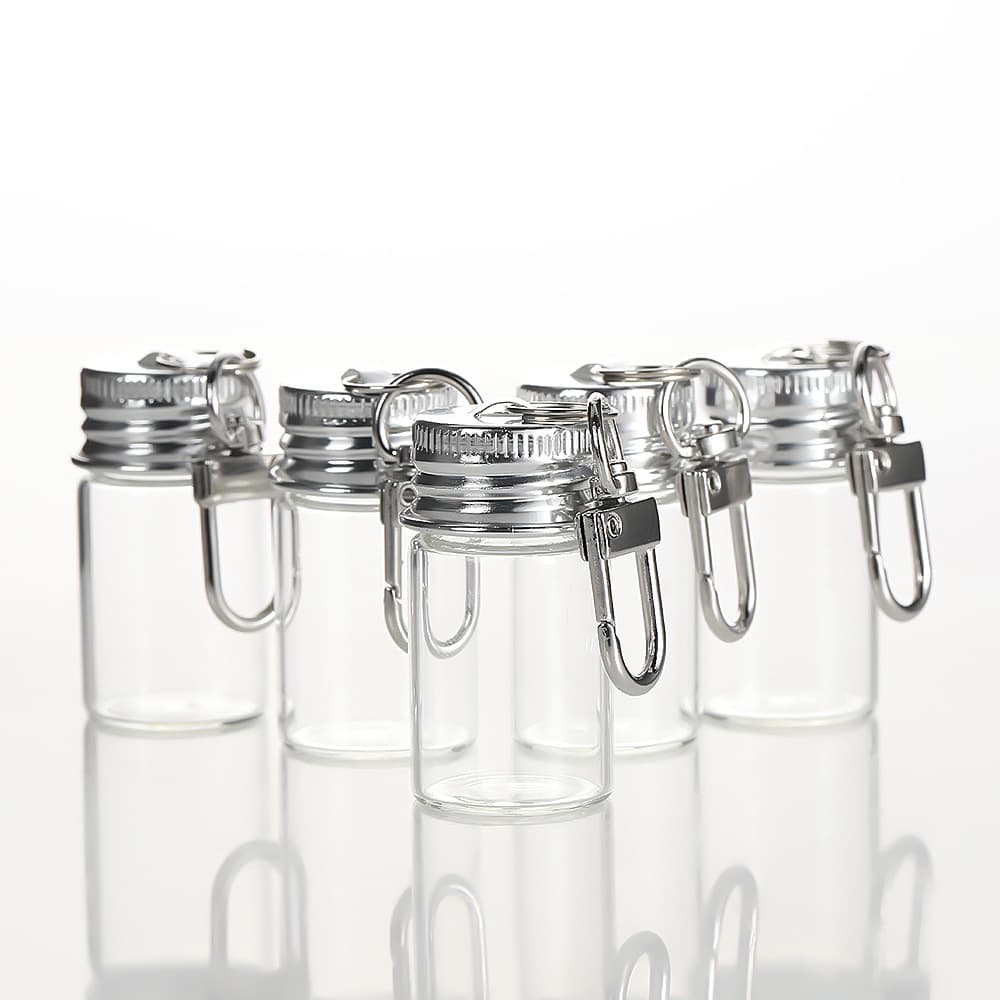 Keychain Small 7ml Glass Bottle, DIY Wish/Drift Bottle, Graduation Season Student Activity Giveaway, Decorative Pendant