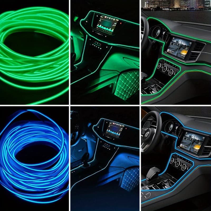 2026 New Cross-border Drop Shipping New Car Light Strip Using 78.74-inch/196.85-inch LEDs