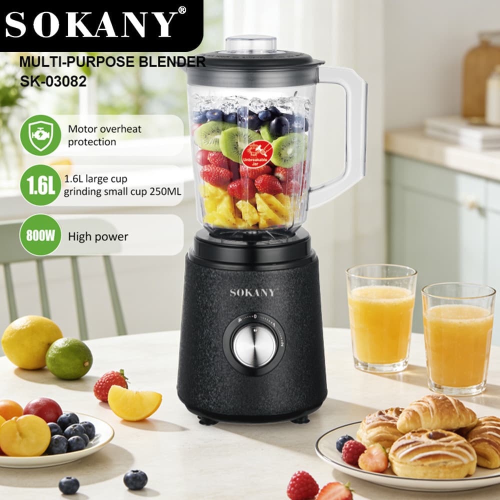 sokany Cross-Border EU Standard Electric Juicer Soy Milk Maker Blender 800W Salad Maker Mixer Baby Food Processor