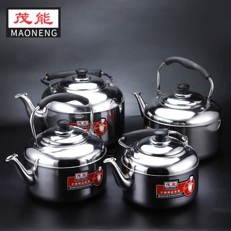 Stainless steel whistling kettle manufacturer direct sales, cross-border export, 3L-8L kettles, household thickened kettles, source of goods.