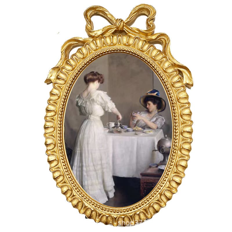 French-style embossed creative photo frame, European-style gold resin display stand 7-inch photo frame, home decoration, showroom photo frame