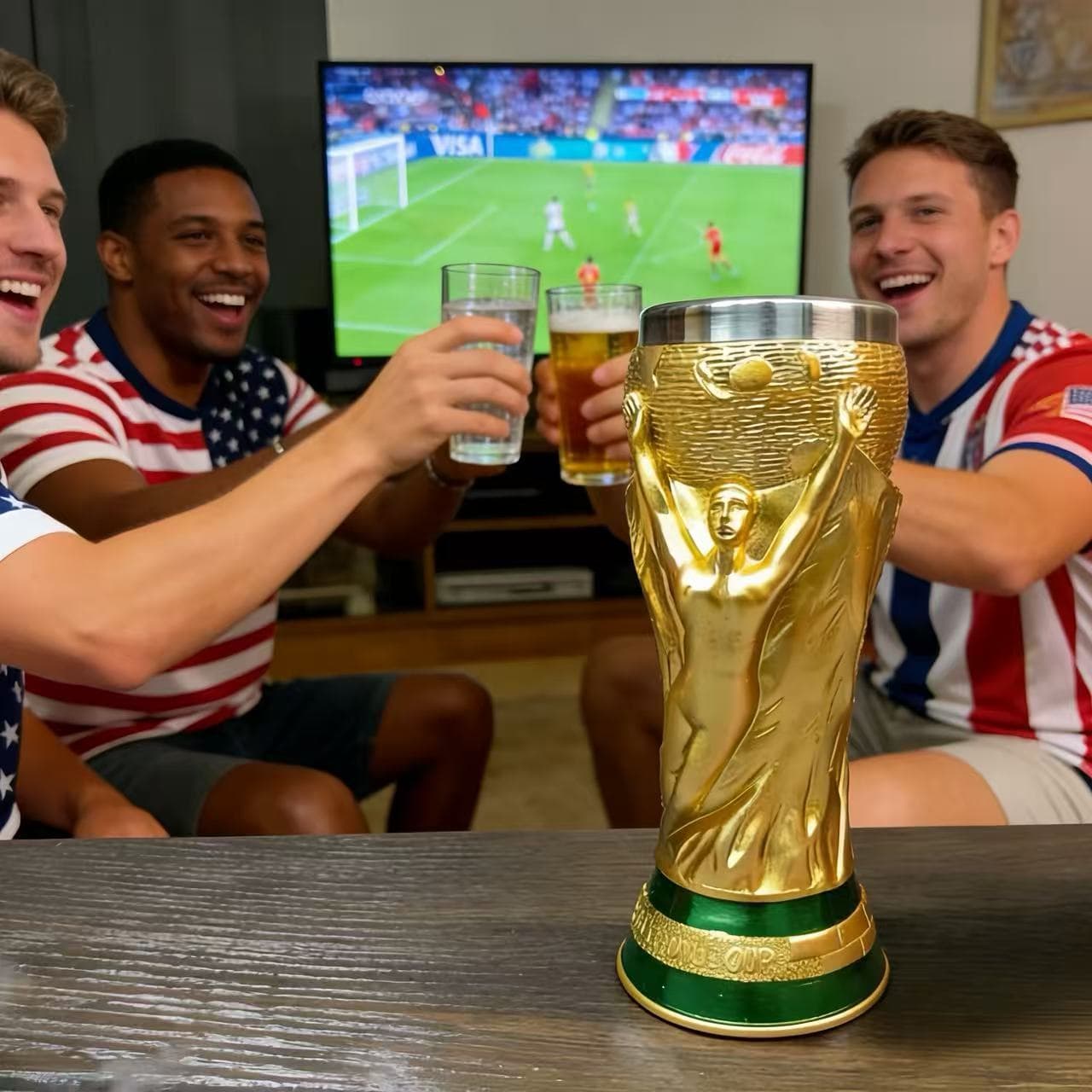 Cross-border 2026 New World Cup Shape Beer Mug USA-Canada-Mexico World Cup Hercules Mug
