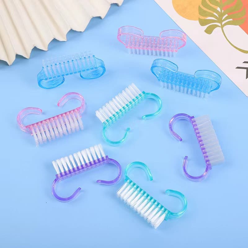Nail Brush Manufacturer Nail Art Tools Small Horn Brush Transparent Nail Brush Cleaning Dust Transparent Nail Brush