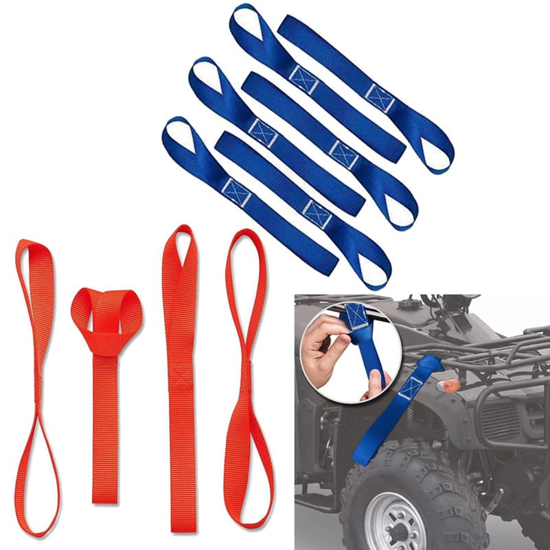 Multi-purpose Straps Luggage Ties Loop Straps ATV Hook Straps Cart Hanging Ropes Motorcycle Braided Ropes Webbing