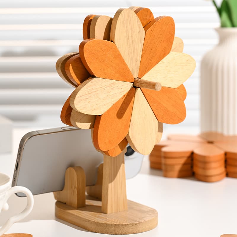 Heat Insulation Mat Windmill Coaster Decoration Anti-Scald Placemat Kitchen Table Pad for Plates Pots Bowls Christmas Creative Style