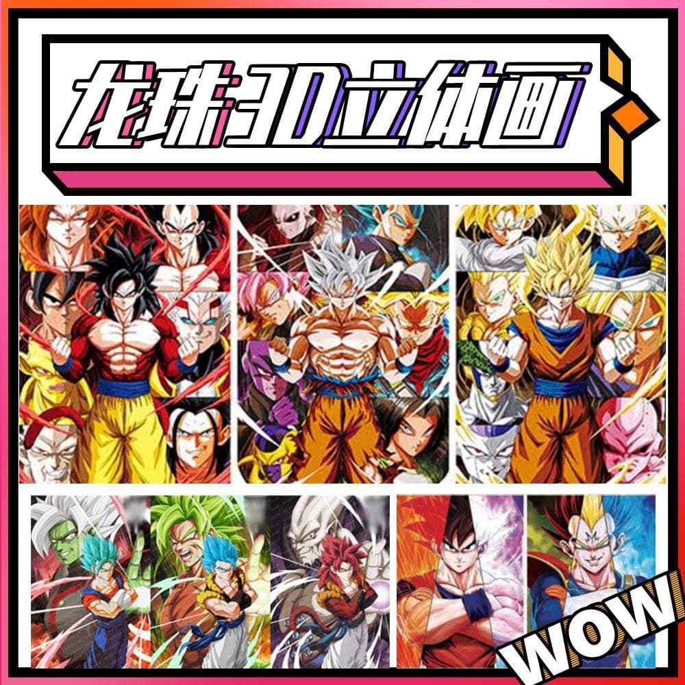 Factory Stock Wholesale 3D Anime Lenticular Gradient Poster, 3D Lenticular Manga Transformation PET Print