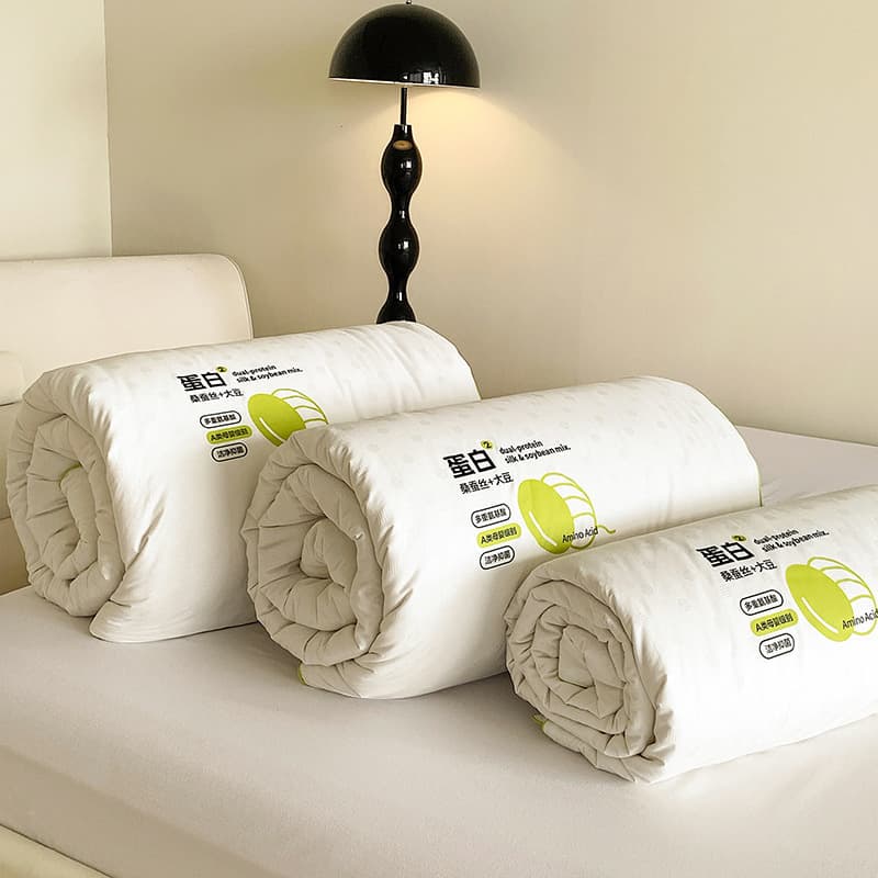 Autumn/Winter Warmth A-Class Liguanqi Soybean Spring/Autumn Quilt, Single/Dual Quilt Core Breathable Skin-Friendly Dual Protein Winter Core
