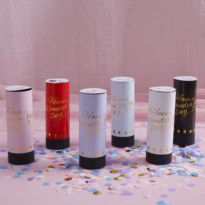 Birthday Party Popper Hand Twist Confetti Cannon Wedding Party Popper Handheld Confetti Cannon Proposal Party Popper Confetti Tube