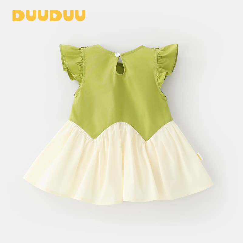 DUUDUU Stylish Thin Baby Short Skirt Little Girl Baby Dress Princess Tutu Dress Girls Summer Dress