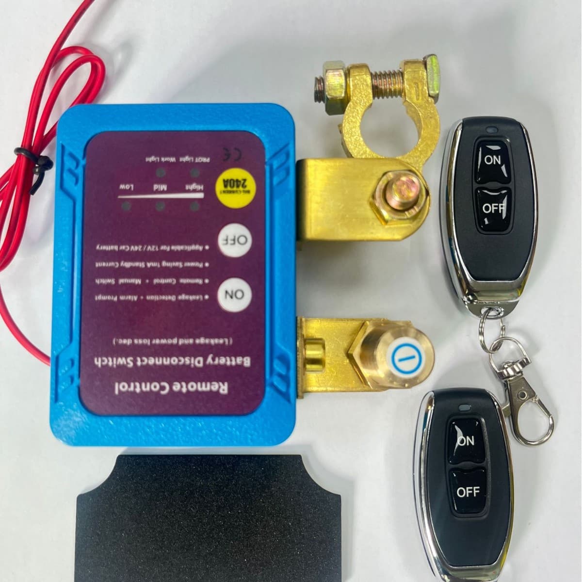 SELETC12V240A Remote Car Battery Disconnect Switch with Smart Disconnection and Leakage Prevention for Cross-Border Vehicles