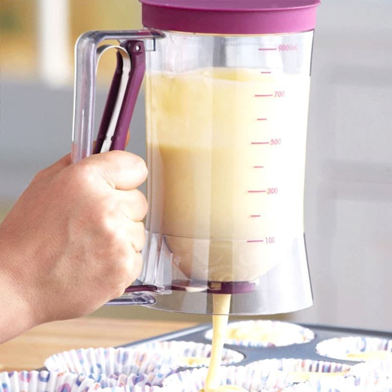 Cross-border batter separator/dispenser/batter funnel/measuring cup/baking tool/cupcake handheld dispenser