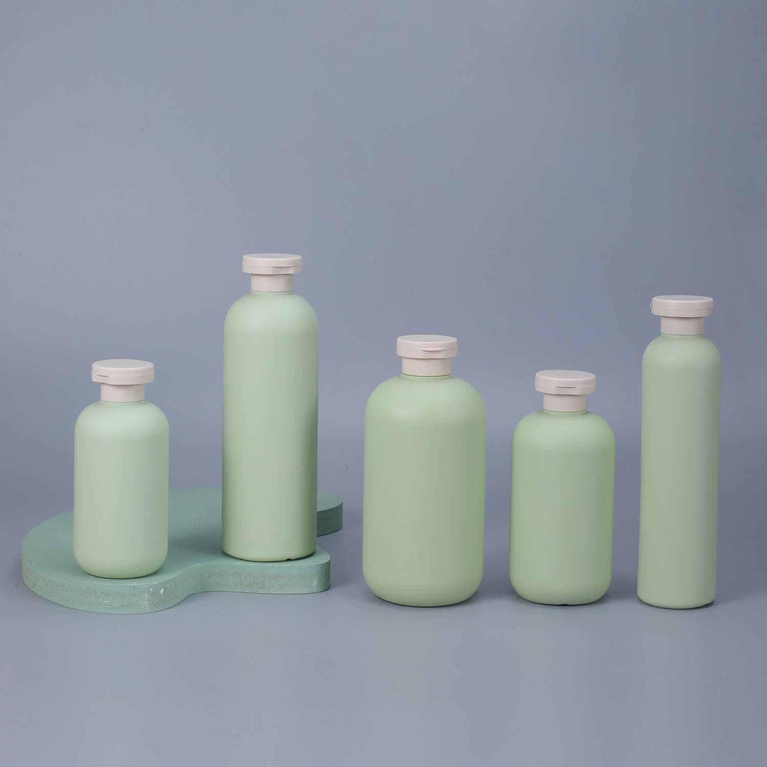 Cross-border bestseller lotion dispenser bottle 300ml avocado body wash bottle, Morandi travel-size shampoo and body wash dispenser