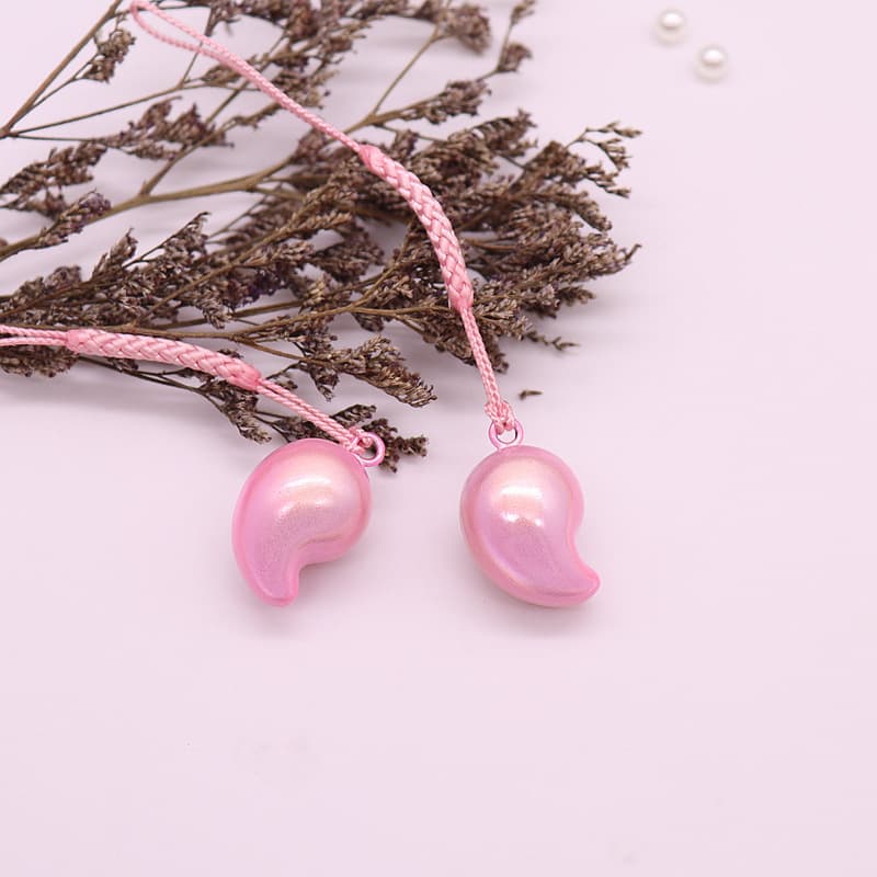 Dreamy cat's eye effect teardrop magatama water sound bell pendant accessory DIY charm phone case pendant manufacturer in stock