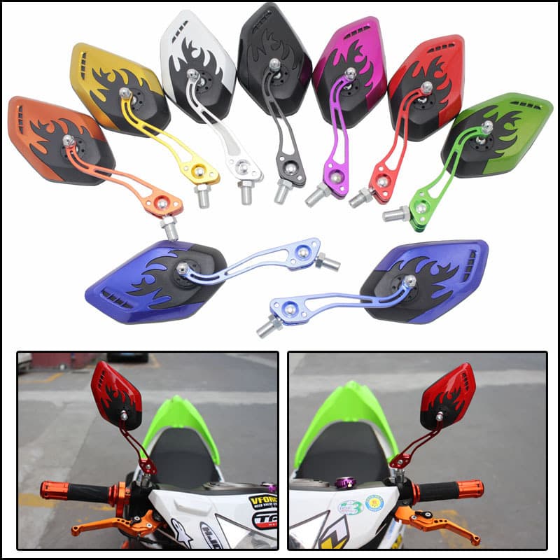 Electric Vehicle Motorcycle Modification Accessories Personalized Color Aluminum Alloy Universal Rearview Mirror