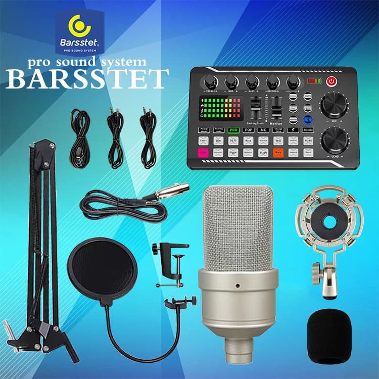 103 Professional Recording Wired Noise-Canceling Condenser Microphone for Mobile Live Streaming, Sound Card, Karaoke, Vocal Recording