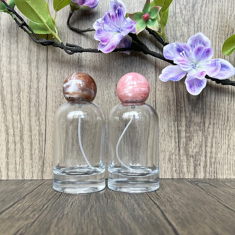 In Stock B042-100ml Minimalist Round Bottle Perfume Spray Bottle Cosmetic Dispensing Bottle Portable Empty Bottle