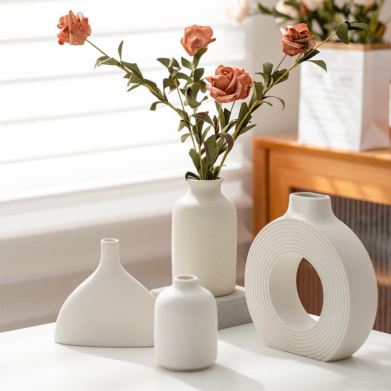 European-style ceramic vases, exclusively available on Amazon cross-border e-commerce platforms, perfect for indoor decoration, artificial flower arrangements, home décor, and export.