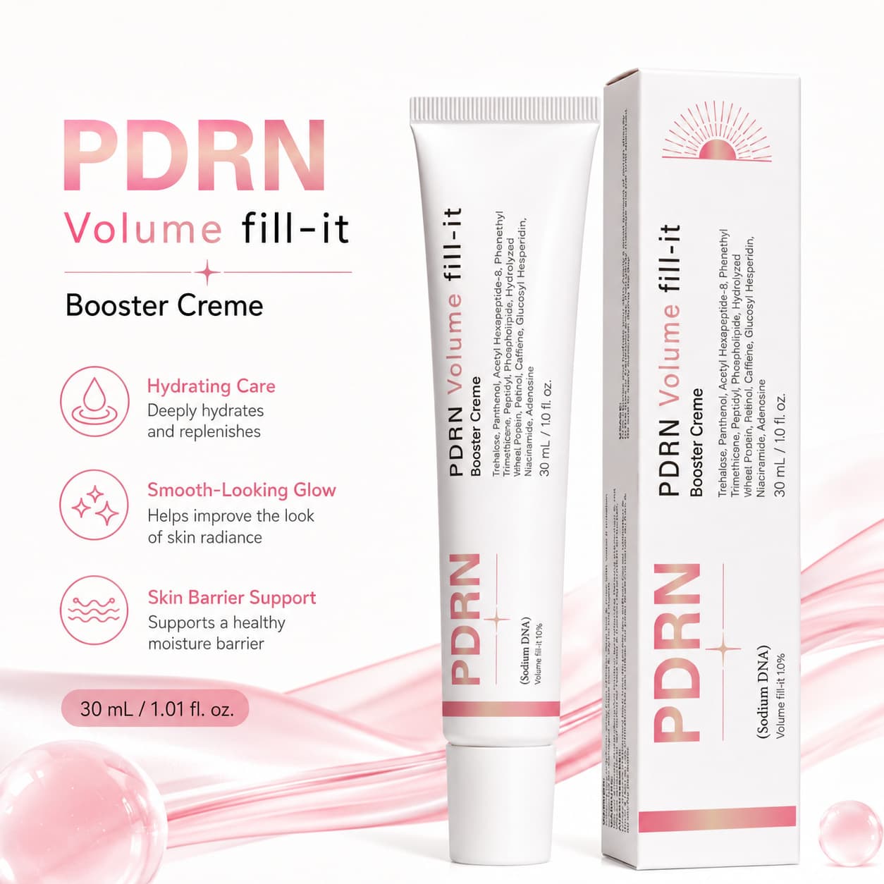 PDRN Volume fill-it Booster Creme cross-border plumping care eye cream eye care cream