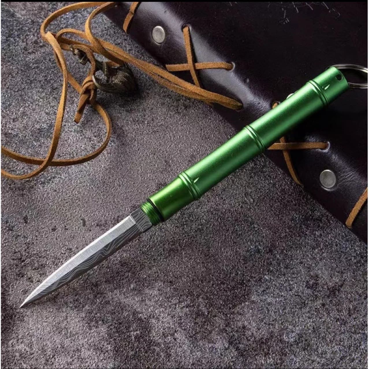 Outdoor Creative Bamboo Knife Portable Key Hidden Self-Defense Bamboo Joint Knife Multi-Function Tea Knife Mini Fruit Knife