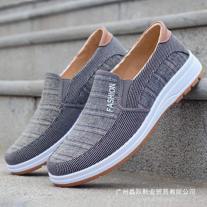 New Summer Canvas Shoes Fashion Men's Shoes Breathable Old Beijing Cloth Shoes Casual Shoes Student Shoes Slip-On Shoes