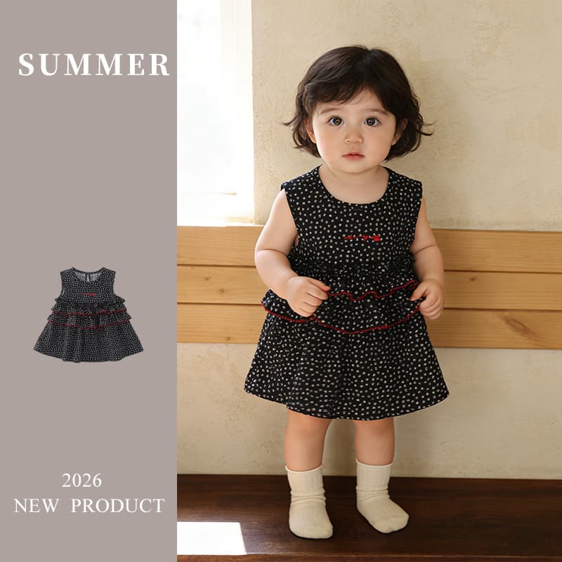 Baby Girl Summer Dress Thin Polka Dot Romper New Princess Dress for Newborns