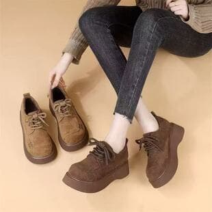 Elevated Loafers 2026 Single Shoes Birkenstock Autumn New Chunky Sole Women's Platform Casual Fashion British Style Women