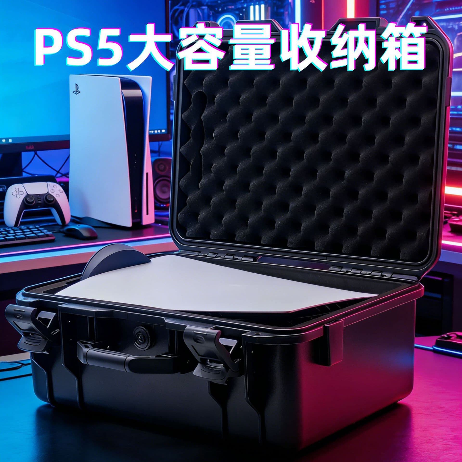 PS5 Carrying Case, PS5 Console Bag, Waterproof and Moisture-Proof Protective Box, Handheld Case, PS5 Accessories