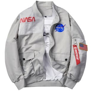 NASA Collaboration MA1 Pilot Jacket Men's Astronaut Workwear Unisex Air Force One Jacket European Style