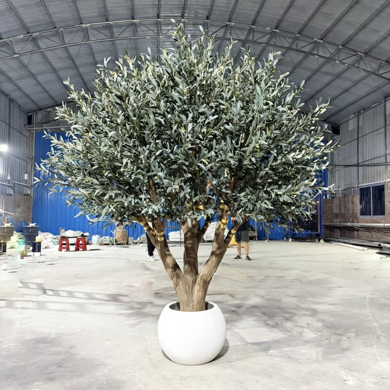 Artificial Olive Tree Large Bionic Fruit Tree for Window Display, Hotel Soft Decoration, Landscape Greenery Fake Olive Tree