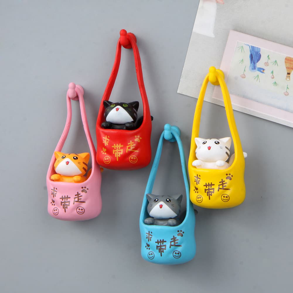 Colorful Cute Bear Paw Ice Cream Cone Fridge Magnets Creative 3d Magnetic Buckle Design Suitable For Various Occasions
