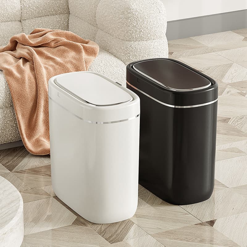 2025 New Model Smart Trash Can for Home, Premium Feel, Odorless, Automatic Flip Lid for Bathroom and Living Room