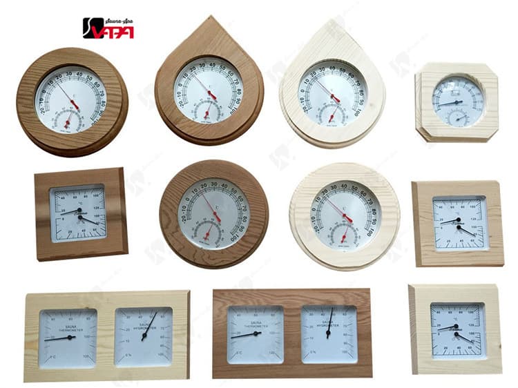 Factory Direct Export Sauna Steam Dry/Wet Room Accessories Thermometer Hygrometer, Sauna Temperature and Humidity Gauge