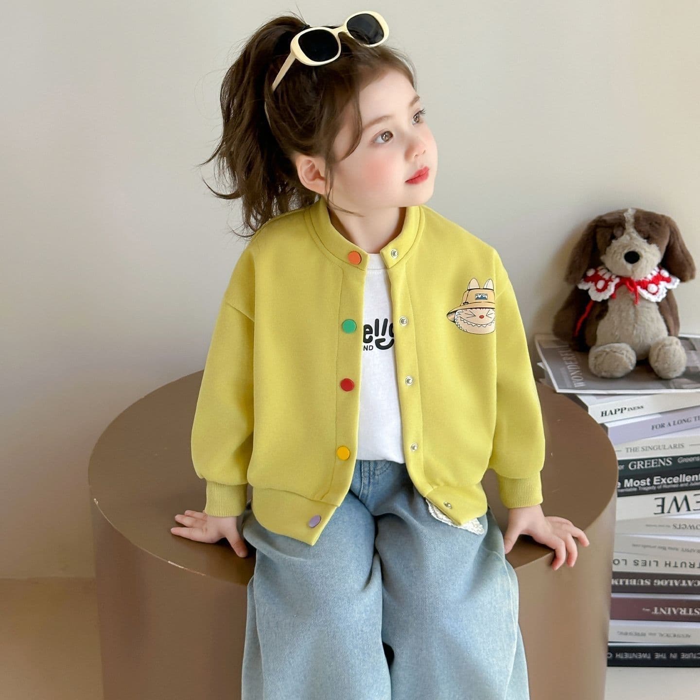Girls Jacket Spring Autumn New Little Girl Baby Fashionable Casual Cardigan Kids Autumn Baseball Jacket Top Outerwear