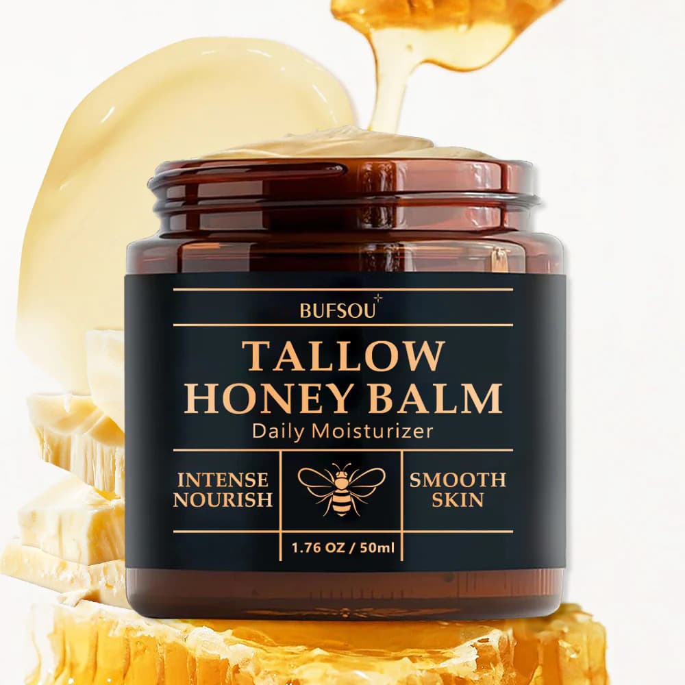 Honey Tallow Cream Face Cream TK Beeswax Tallow Moisturizing Cream Tallow Avocado Body Face Moisturizing Cream Tallow Cream