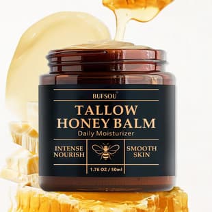 Honey Tallow Cream Face Cream TK Beeswax Tallow Moisturizing Cream Tallow Avocado Body Face Moisturizing Cream Tallow Cream