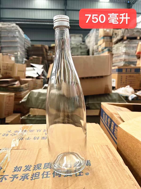 500ml Transparent Liquor Bottle, Premium Health Wine Bottle, Sealed Glass Bottle