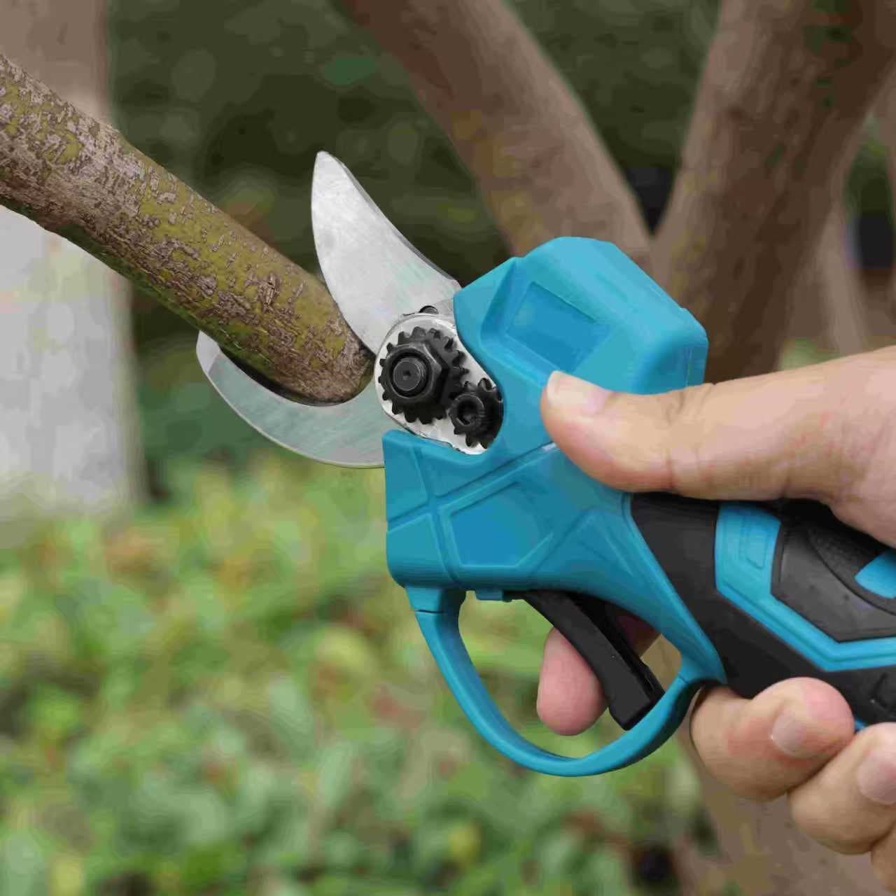 Cross-border Best-selling Lithium Battery Pruning Shears Electric Scissors for Tree Branches Garden Charging Electric Pruning Machine