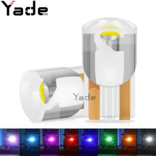 Car LED Marker Light Flashing RGB T10 COB Crystal Light LED Truck 24V Small Light License Plate Light