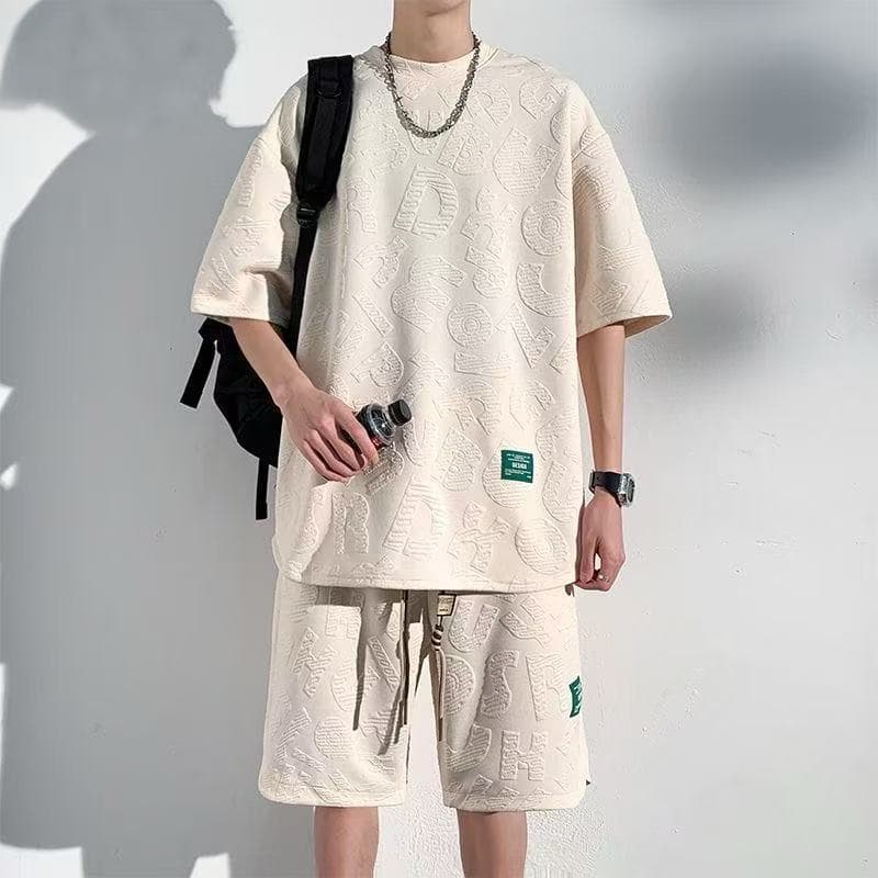 300 Jin Big Guy Workwear Loose Fit Conceals Fat Slimming Large Size Side Pocket Summer New Short Sleeve Plus Size Jacket
