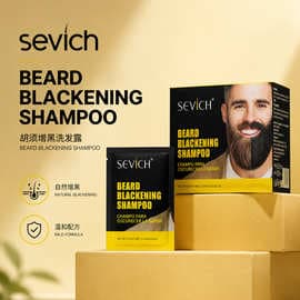 Sevich Foreign Trade Plant Beard Shampoo Covers White Hair, Natural Black Beard, Black Dew, Cross-Border Hair Care