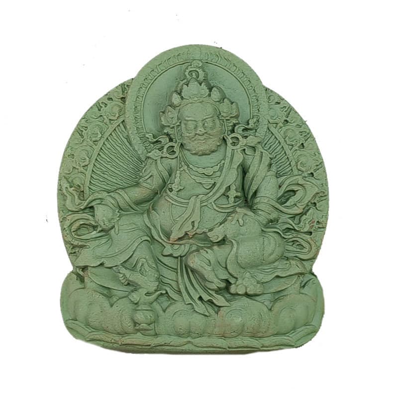 Wholesale Custom Thangka Molded Gau Box with Yellow Jambhala, Zaki Ram, Green Tara, Medicine Buddha, and Fifth Lord Buddha Statues