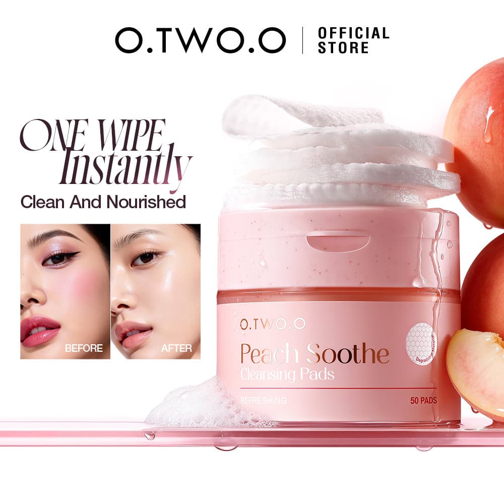 O.TWO.O Peach Soothing Makeup Remover Pads FC005