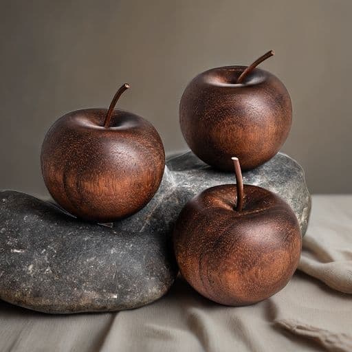 Scented Wood Aromatherapy Ornament Essential Oil Home Diffuser Wood Apple Diffuser Car Office Long-Lasting Fragrance Gift