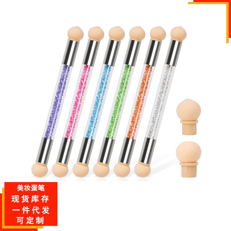 Nail Art Tools Double-ended Nail Art Sponge Pen Dot Paint Ink Smudge Pen Gradient Nail Art Pen Factory Wholesale