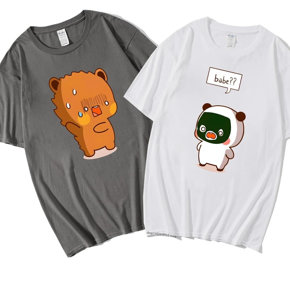 Couple Tshirt for Women Men Funny Bubu Babe Dudu Graphic T-Shirt