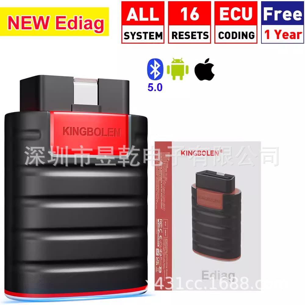 Kingbolen Ediag Obd2 Scanner for iPhone Android Pk Thinkdiag