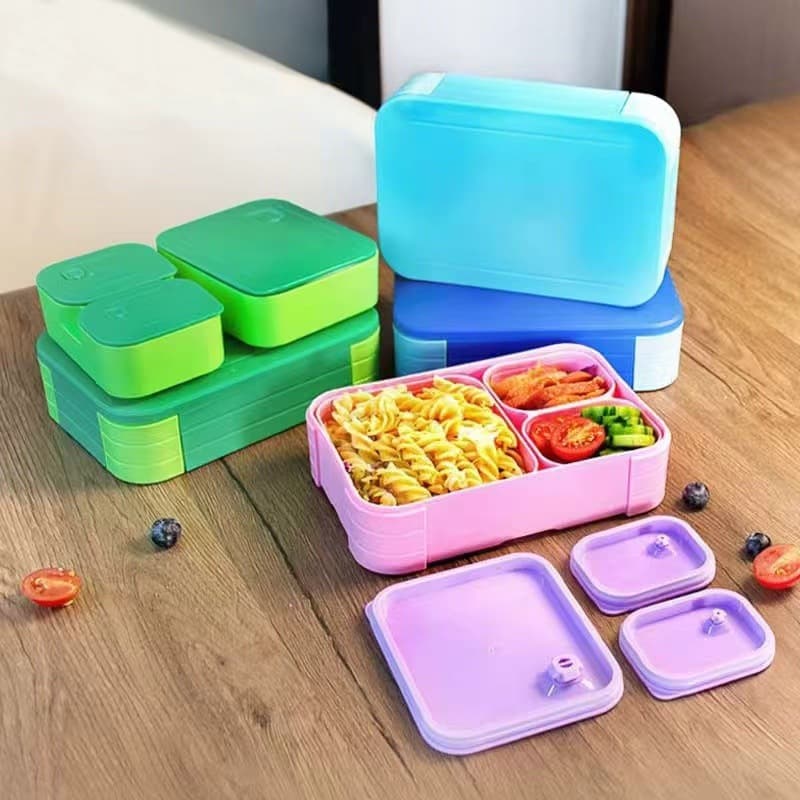 Insulated lunch box, creative and cute, no odor, children's lunch box, new cartoon lunch box, student lunch box, plastic lunch box